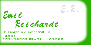 emil reichardt business card